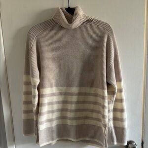Striped Turtleneck Sweater
